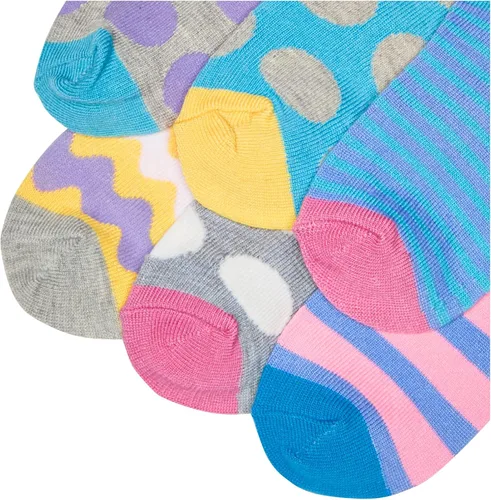 Miniatura 3 de Jefferies Socks Calcetines de corte bajo con puntosrayas, paquete de 6 pares