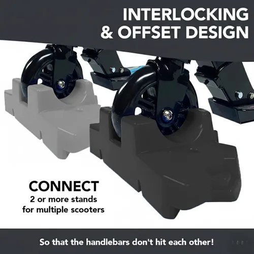 Miniatura 5 de 50 Strong Soporte para scooters – Se adapta a la mayoría de scooters con ruedas de 3.740 in a 4.921 in – Diseño entrelazado con base extra estable