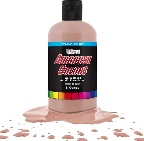 Miniatura 49 de U.S. Art Supply Opaque Lake Blue - Pintura acrílica para aerógrafo con efectos especiales, 8 onzas, lista para rociar, pintura con pincel de aire a
