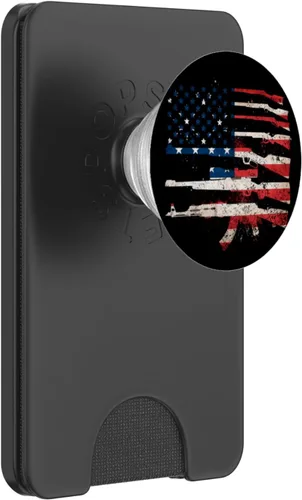 Miniatura 7 de Bandera de Estados Unidos armas rifles 2A enmienda día del padre regalo – PopSockets agarre y soporte para teléfonos y tabletas