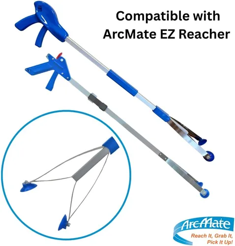 Miniatura 3 de ArcMate EZ Reacher - Vasos de agarre de repuesto, aptos para alimentos, parte para reparación, vasos de silicona resistentes al calor con tuercas