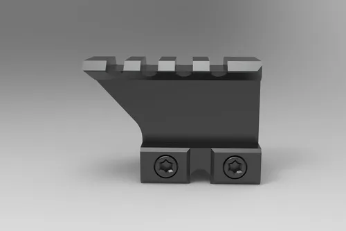Miniatura 3 de Triton Atlas - Soporte elevador Picatinny de grado táctico de 4 ranuras, perfil alto de 1.2 pulgadas, color negro