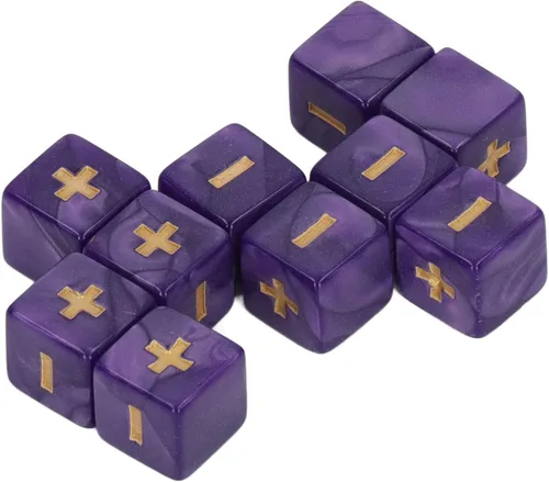 Miniatura 4 de Syrisora Juego de dados de 0.630 in para cálculo de matemáticas, signo menos, más juguetes para niños, suministros de enseñanza para el aula ()