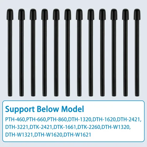 Miniatura 4 de RAPUDA Puntas de bolígrafo estándar para WACOM, 12 puntas de repuesto negras para Wacom Intuos Pro, Wacom IMobileStudio Pro, Wacom Cintiq Pro, Wacom