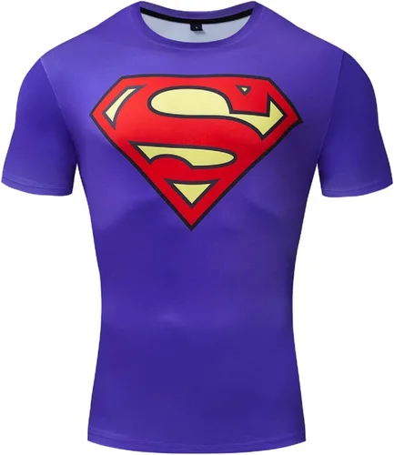 Miniatura 2 de Camiseta de compresión de manga corta para hombre, estilo casual y deportivo