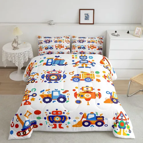 Miniatura 22 de Feelyou Juego de Edredón de Mariposas Coloridas Twin Patrón Impreso de Acuarela Arcoíris Ropa de Cama Acolchada para Dormitorio de Niñas Tie Dye