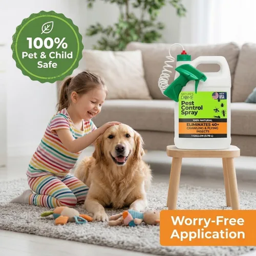 Miniatura 3 de Nature's Dome Spray de control de plagas de 1 galón, mata hormigas natural y repelente de insectos para uso en interiores y exteriores, espray