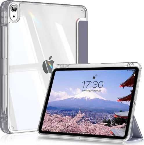 Miniatura 17 de Compatible con iPad (A16) de 11ª generación de 11 pulgadas 2025, funda para iPad de 10.9 pulgadas 2022, parte trasera transparente y cubierta