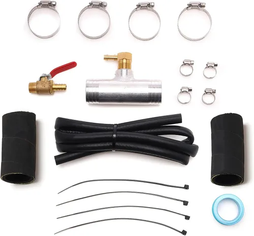 Kit de instalación diésel de 1 1/2 pulgadas, kit de instalación de tanque auxiliar diésel compatible con tanque de combustible auxiliar alimentado