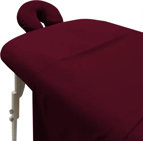Miniatura 8 de London Linens Juego de sábanas de microfibra suave para mesa de masaje de 3 piezas, incluye funda para mesa de masaje, sábana bajera ajustable