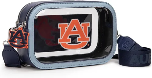 Miniatura 13 de Montana West NCAA Bolsa transparente para eventos de estadio, bolsos para fanáticos de los deportes con correa de nailon ajustable, bolsillo