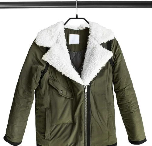 Miniatura 5 de MAWA by Reston Lloyd, Percha de acero antideslizante para trajes/chaquetas, soldadores de apoyo ancho con gancho giratorio, cobre, juego de 5 (42-L)