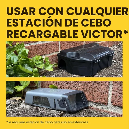 Miniatura 7 de Victor Veneno para ratas para uso en interiores y exteriores - Mata ratas, ratones, ratones de campo Veneno para ratones para áreas interiores