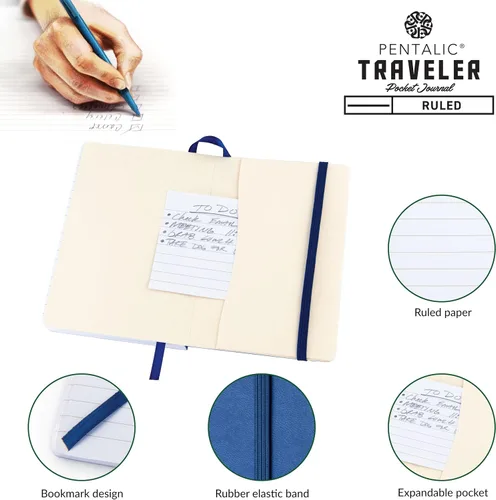 Miniatura 3 de Cuaderno de bocetos Travelers Dot Grid Pentalic Art, libre de ácidos