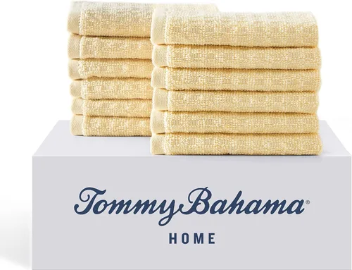 Miniatura 29 de Tommy Bahama - Toallas de baño, altamente absorbentes y suaves, esenciales para el baño, baja pelusa y resistentes a la decoloración, certificadas