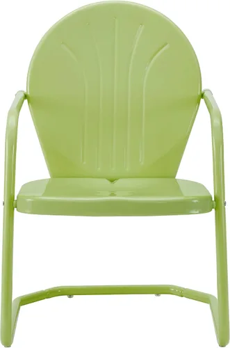 Miniatura 3 de Crosley Furniture CO1001A-KL Griffith - Silla de metal retro para exteriores, Key Lime y CO1011A-KL Griffith - Mesa auxiliar de metal retro