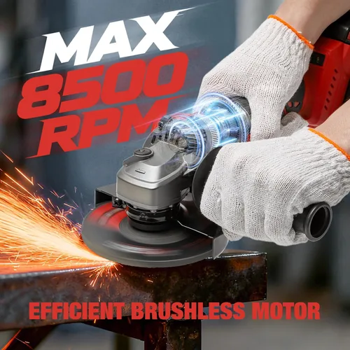 Miniatura 3 de Amoladora angular inalámbrica para batería Milwaukee M18 de 18 V, sin escobillas, amoladora inalámbrica de 4 1/2 pulgadas, velocidad variable