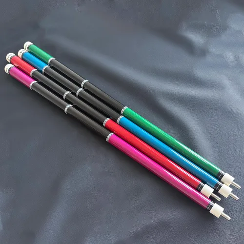 Miniatura 7 de Juego de 4 tacos de piscina (18 oz-21 oz), punta de 0.512 in, 58 pulgadas, billar de madera dura, palo de billar profesional