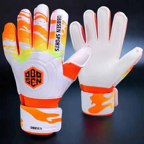 Miniatura 11 de Guantes de portero de fútbol con espinas para los dedos, guantes de portero de fútbol para niños, jóvenes y adultos, agarre fuerte antideslizante