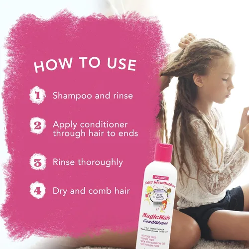 Miniatura 4 de Fairy LiceMothers MagicHalo Acondicionador antipiojos con aceite esencial, formulado para la prevención de piojos de la cabeza, sin sulfato ni