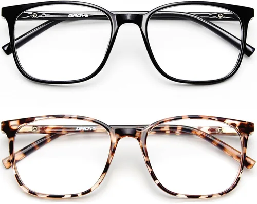 Gaoye Lentes ultraligeros con luz azul para mujer, gafas de protección para computadora para comodidad durante todo el día, antirreflejos UV y