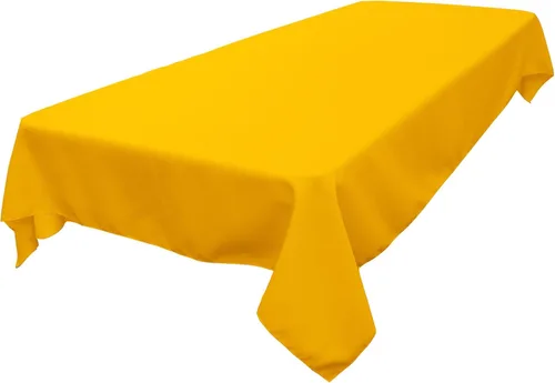 Miniatura 56 de LA Linen Mantel rectangular lavable de popelín de poliéster, resistente a las manchas y a las arrugas, cubierta de mesa 60x84, mantel de tela