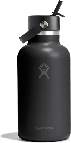Miniatura 54 de Hydro Flask Botella de agua – Acero inoxidable aislado – Tapa flexible con popote de boca ancha, antiderrames, a prueba de fugas y recargable en 32