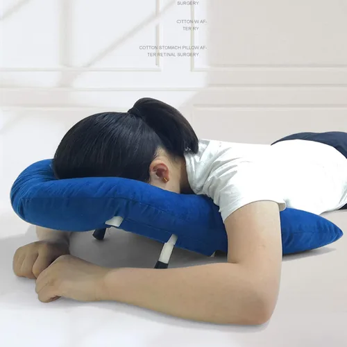 Almohada de retina acostada almohada boca abajo después de la cirugía ocular Almohada de apoyo para la cabeza del hombro Almohada de retina para la