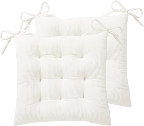 Miniatura 17 de HLOVME - Cojín de silla de corduroy con lazos, ultra suave y cálido, cojín de suelo para niños, rincón de lectura, cómodo, cojín cuadrado para Rojo