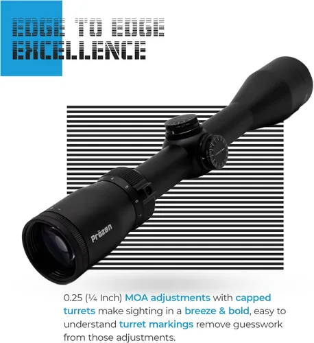 Miniatura 9 de Prazen Optics Ridgesite - Mira telescópica, segundo plano focal, lente totalmente multicapa ', IPX7 impermeable, torretas tapadas, alcance