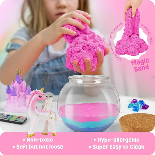 Miniatura 3 de LAOESE Regalos de unicornio para niñas - Kit de terrario iluminado para niños - Juguetes de unicornio DIY para niñas de 4, 5, 6, 7, 8-12 años, kit