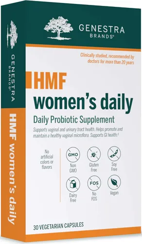 Genestra Brands HMF Women's Daily | Apoyo a la salud del tracto urinario y gastrointestinal para mujeres | 30 cápsulas
