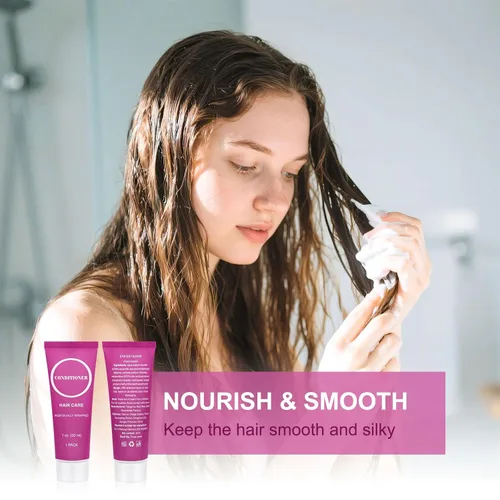 Miniatura 4 de Acondicionador de tamaño de viaje a granel, mini muestra de cabello envuelta individualmente, acondicionador pequeño para hombres y mujeres