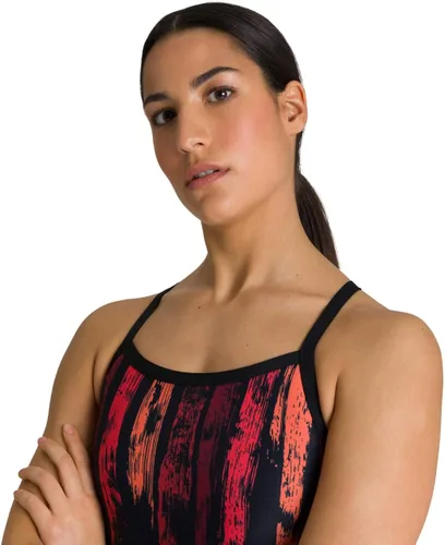 Miniatura 2 de Arena Women's Team Painted Stripes Challenge Back MaxLife One Piece Swimsuit