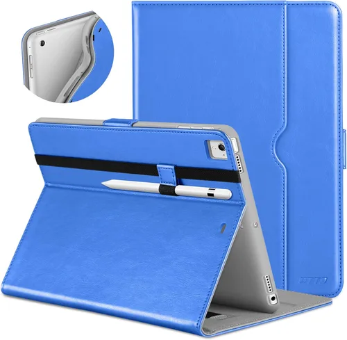Miniatura 21 de DTTO para iPad de 9.7 pulgadas 5ª/6ª generación 2018/2017 con soporte para Apple Pencil, funda de piel premium con función atril para iPad de 9.7