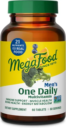 Miniatura 12 de MegaFood One Daily Multivitaminas para Hombres - Multivitamínico para Hombres - Vitamina C, Vitamina D3 y Vitamina B12 - Apoyo Muscular