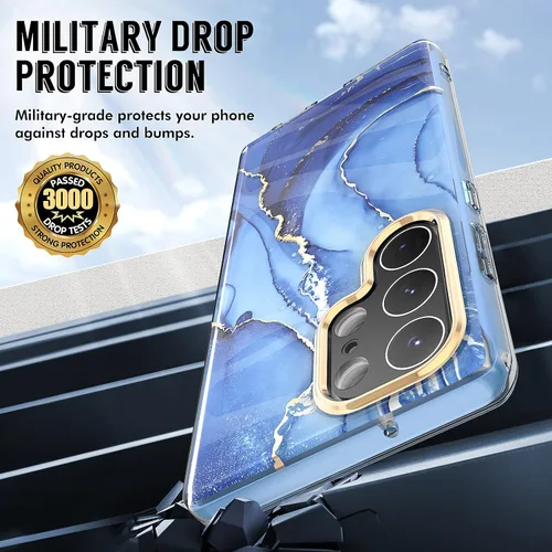 Miniatura 3 de Funda para Samsung Galaxy S23 Ultra con parachoques [sin protector de pantalla] + protector de cámara, TPU a prueba de golpes, protección de 360°