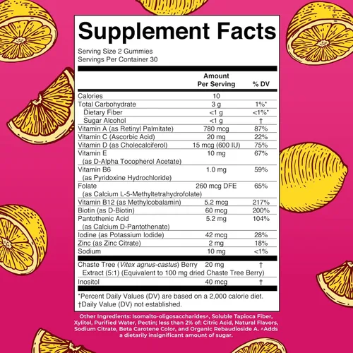 Miniatura 2 de MaryRuth's Multivitamínico para mujeres mayores de 40 años Sin azúcar Vitaminas veganas para mujer Apoyo inmunológico Multivitamínico diario