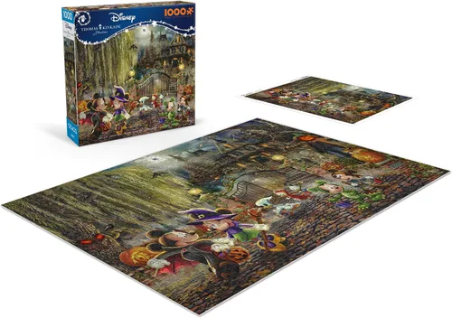 Miniatura 4 de Ceaco - Thomas Kinkade - Disney - Mickey y Minnie Halloween Fun - Rompecabezas de 1000 piezas