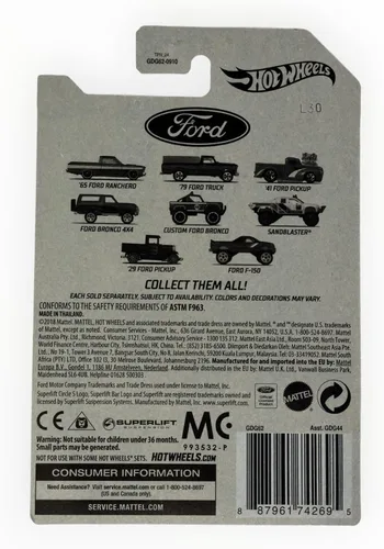 Miniatura 2 de Hot Wheels Ford Ranchero '65 (Camión escala 1:64)