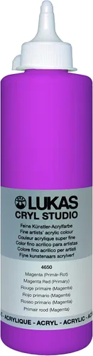 Miniatura 21 de Lukas CRYL Studio Artist - Pintura acrílica para artistas, Alizarín Carmesí, botella de 250 ml - Pinturas acrílicas de alto pigmento para pintar