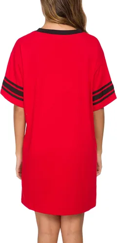 Miniatura 7 de Camisón de manga corta para mujer, con cuello en V, de algodón, holgado, cómodo, pijama, vestido casual para dormir