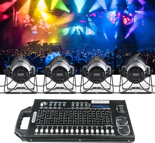 Miniatura 7 de Controlador de luz de escenario DMX 512 - Controlador de luces DMX de 512 canales con programa integrado y función de interruptor DIP RDM