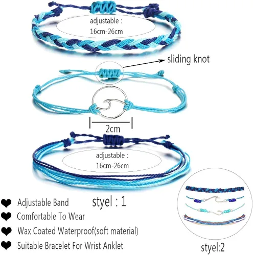 Miniatura 5 de Pulsera de perlas para mujer, pulsera apilable multicapa de perlas sintéticas, pulseras apilables de cuentas bohemias de cristal con diamantes