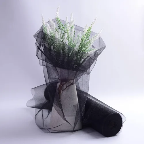 Miniatura 4 de Tela de Organza de Cristal Tul - 16" por 50 Yardas Tela Transparente para Decoración de Fiestas de Boda Despedida de Soltera Tutú Rollo de Malla
