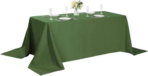Miniatura 135 de Cupuamon - Mantel rectangular de 60 x 84 pulgadas, tela de poliéster lavable para decoración de bodas, fiestas, cenas y banquetes