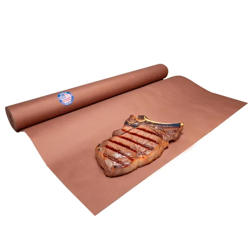 Miniatura 16 de Papel de carnicero negro de 18 x 2160 pulgadas (180 pies) – Rollo de papel de carnicero natural hecho en Estados Unidos para carne y pescado, sin