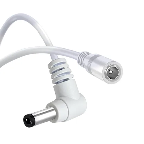 Miniatura 13 de Tonton Cable de extensión de alimentación de CC 1M 3.3FT 0.217 in x 0.083 in 5521 90 grados de ángulo recto hembra a CC macho Cable adaptador