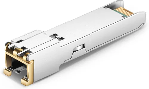 Miniatura 3 de QSFPTEK 1.25G SFP a RJ45, módulo 1.25Gbase-T, transceptor de cobre 10/100/1000BASE-T compatible genérico SFP para interruptores abiertos