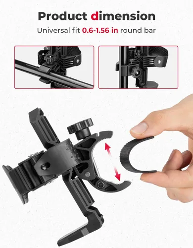 Miniatura 7 de KEMIMOTO Portavasos para bicicleta, soporte para botella de agua de hasta 28 onzas de capacidad para manillar de bicicleta, soporte para bebidas